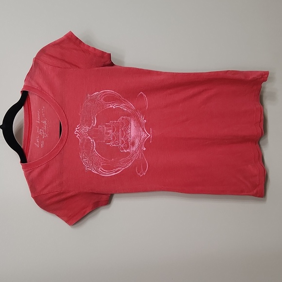 Victoria's Secret PINK Graphic Tee, Small, Red - Picture 1 of 7